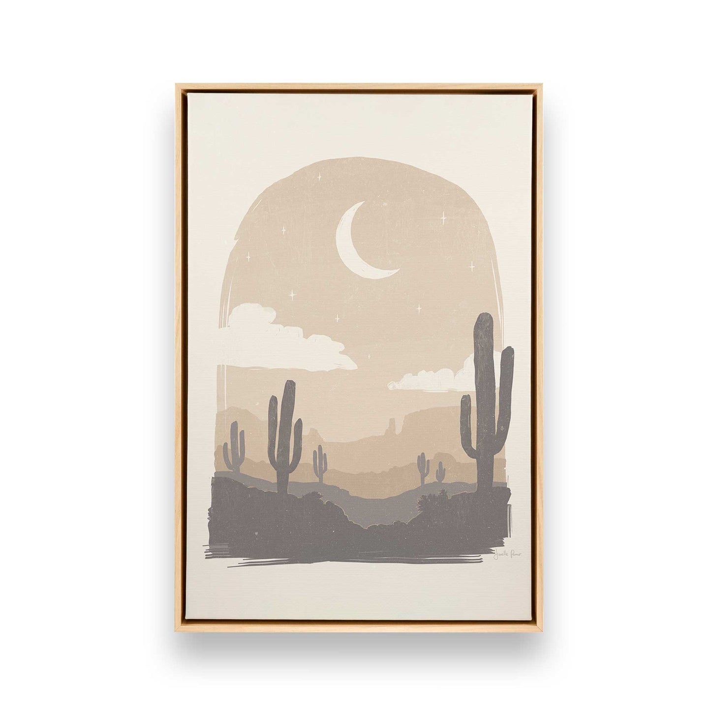 [Color:American Maple], Picture of art in a American Maple frame