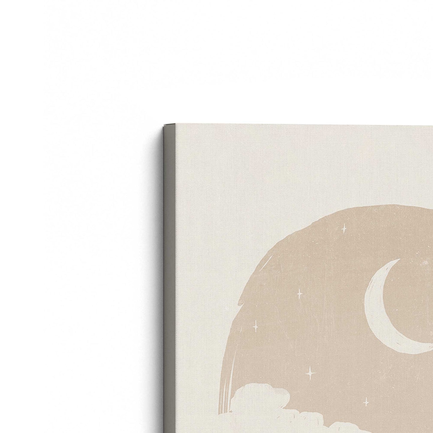 [Color:Stretched Canvas], Picture of the corner of the art