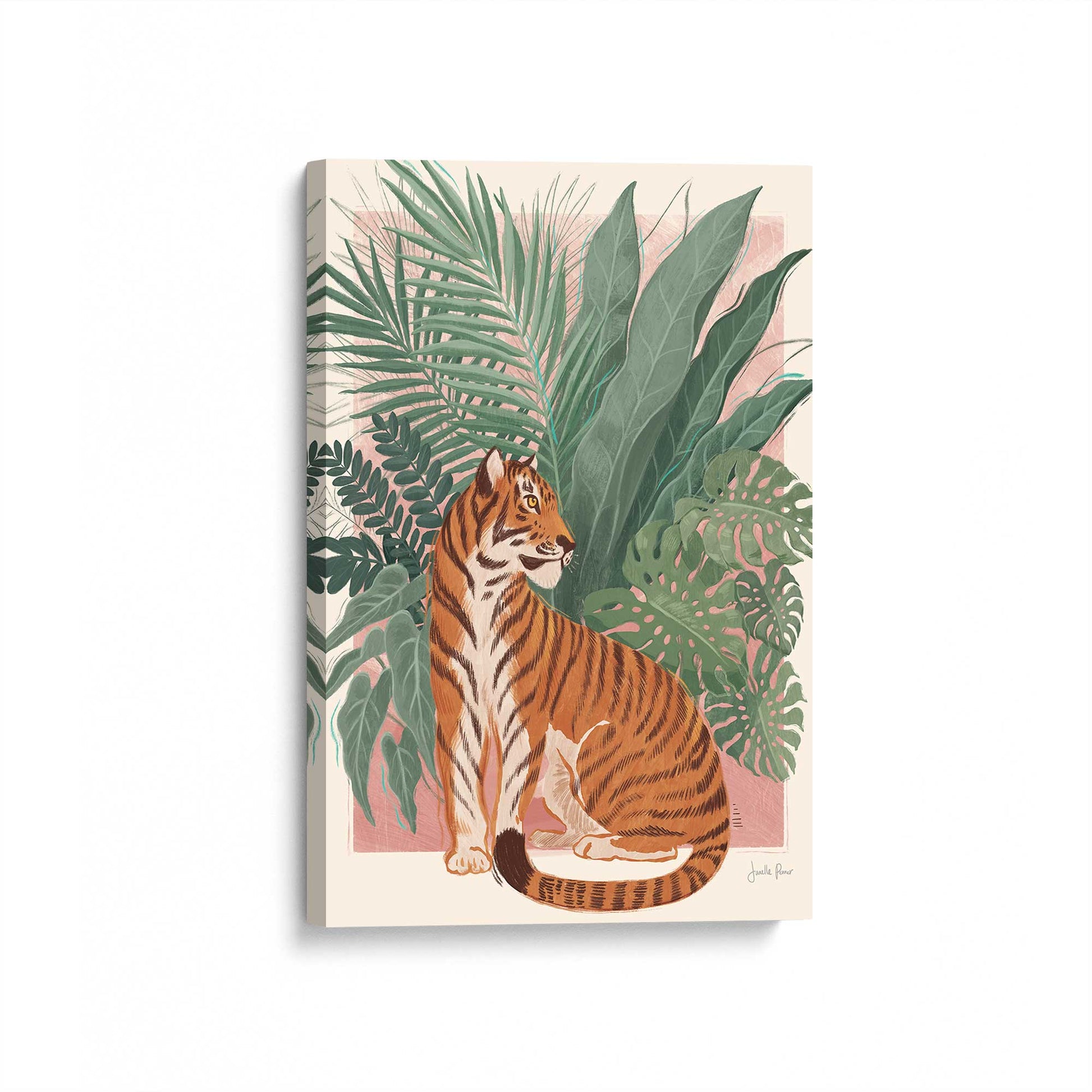 [Color:Stretched Canvas], Picture of art at an angle