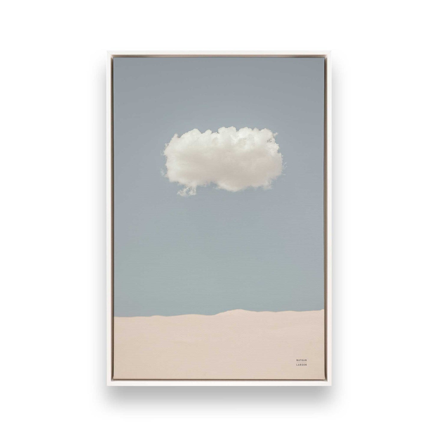 [Color:Opaque White], Picture of art in a White frame