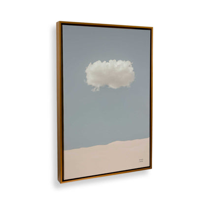 [Color:Polished Gold], Picture of art in a Polished Gold frame at an angle