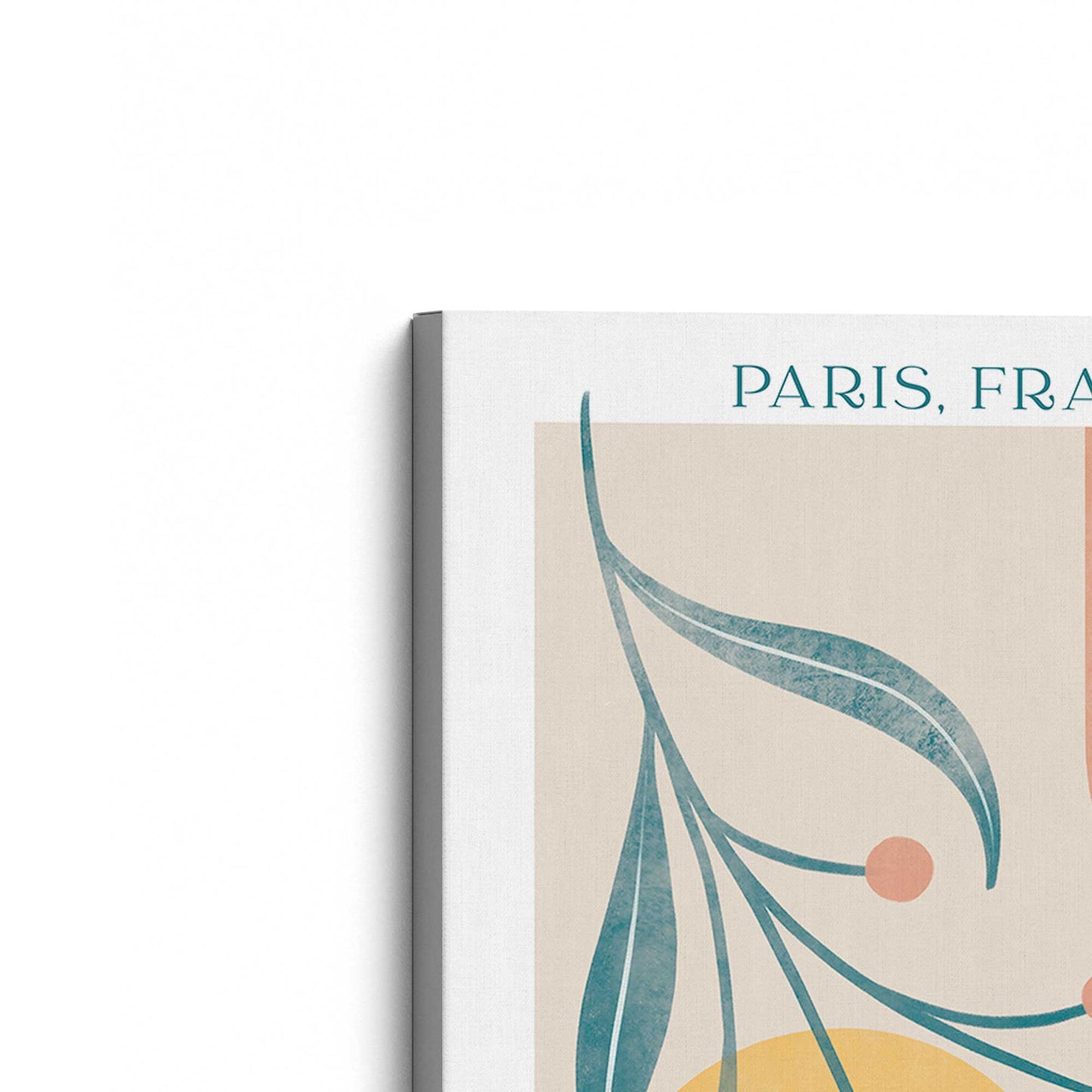 [Color:Stretched Canvas], Picture of the corner of the art