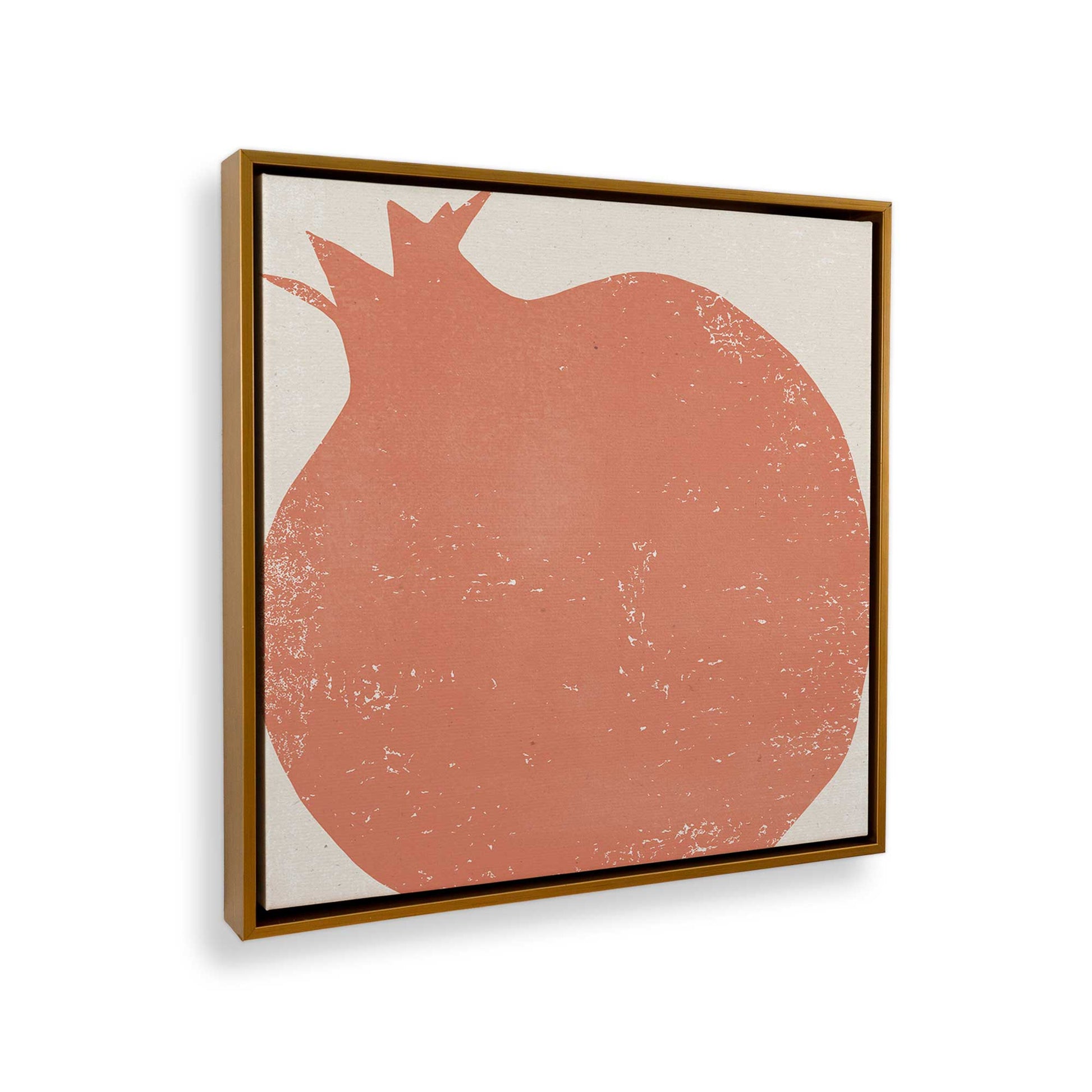 [Color:American Maple], Picture of art in a American Maple frame at an angle