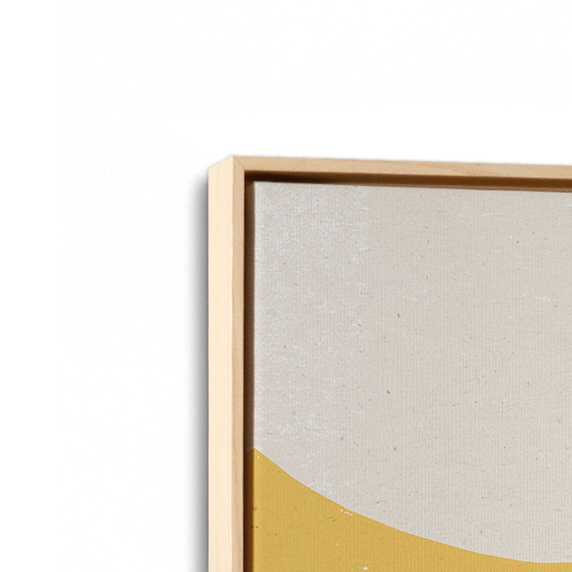 [Color:American Maple], Picture of art in a American Maple frame at an angle