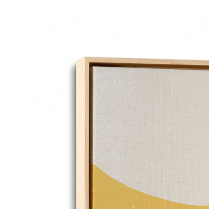 [Color:American Maple], Picture of art in a American Maple frame at an angle