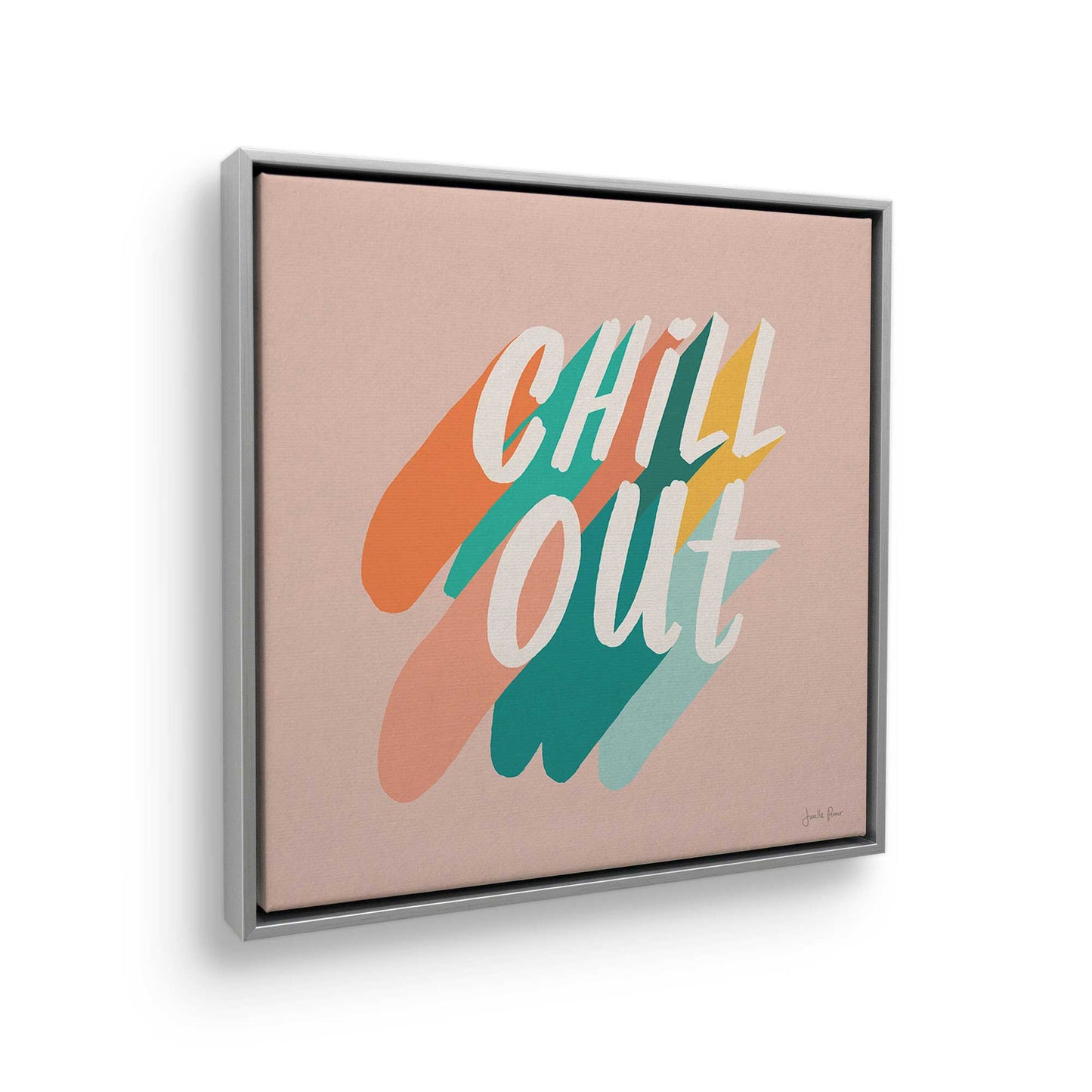 [Color:Polished Gold], Picture of art in a Polished Gold frame at an angle