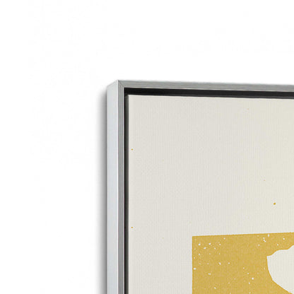 Wildflower Silhouette Trio Canvas Print, Set of 3