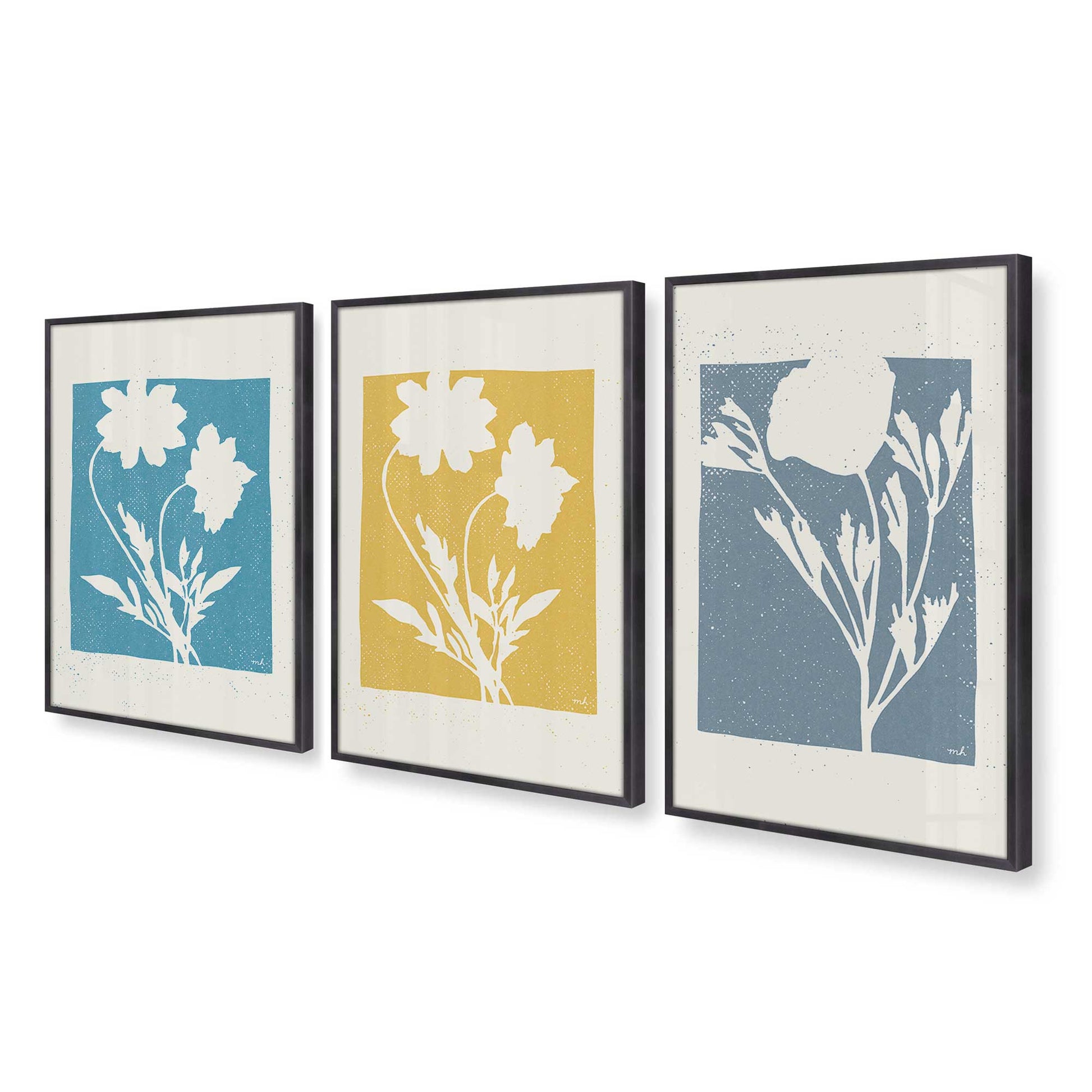 [Color:Weathered Zinc], Picture of art in a Weathered Zinc frame at an angle