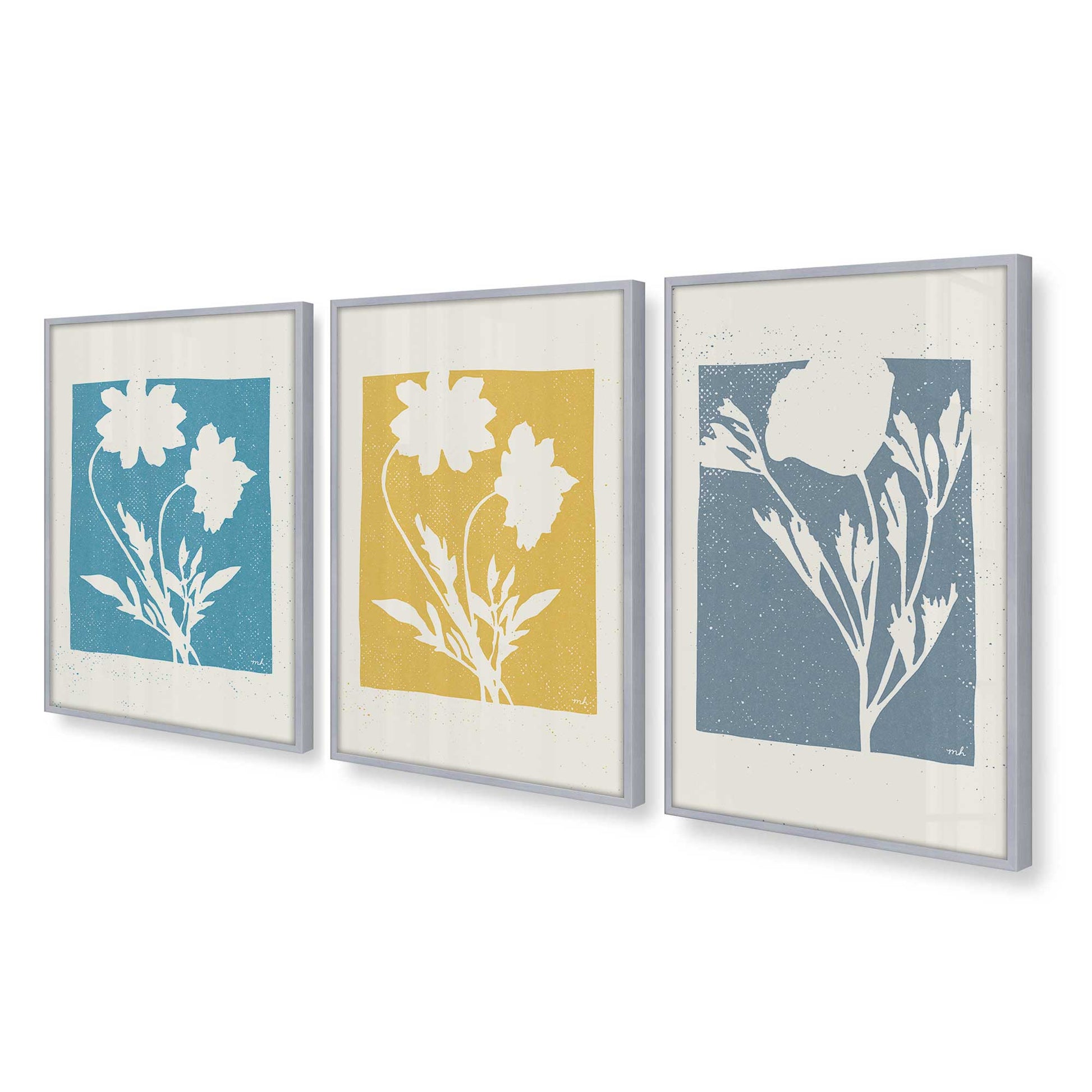 [Color:Polished Chrome], Picture of art in a Polished Chrome frame at an angle