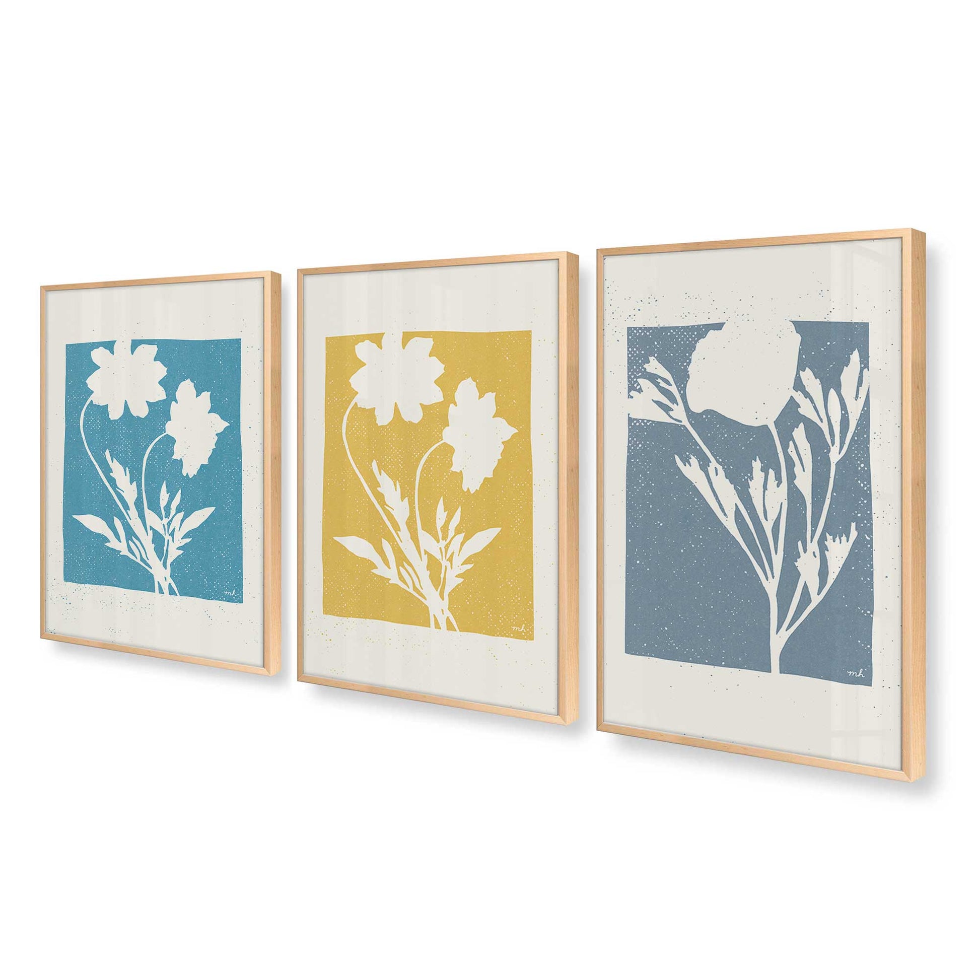 [Color:Raw Maple], Picture of art in a Raw Maple frame at an angle