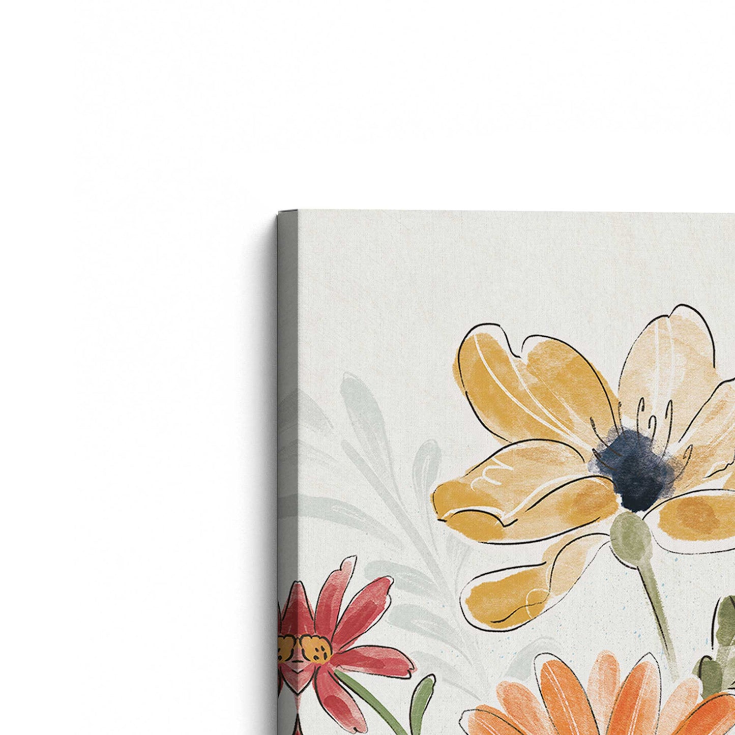Wildflower Mix Canvas Print, Set of 2
