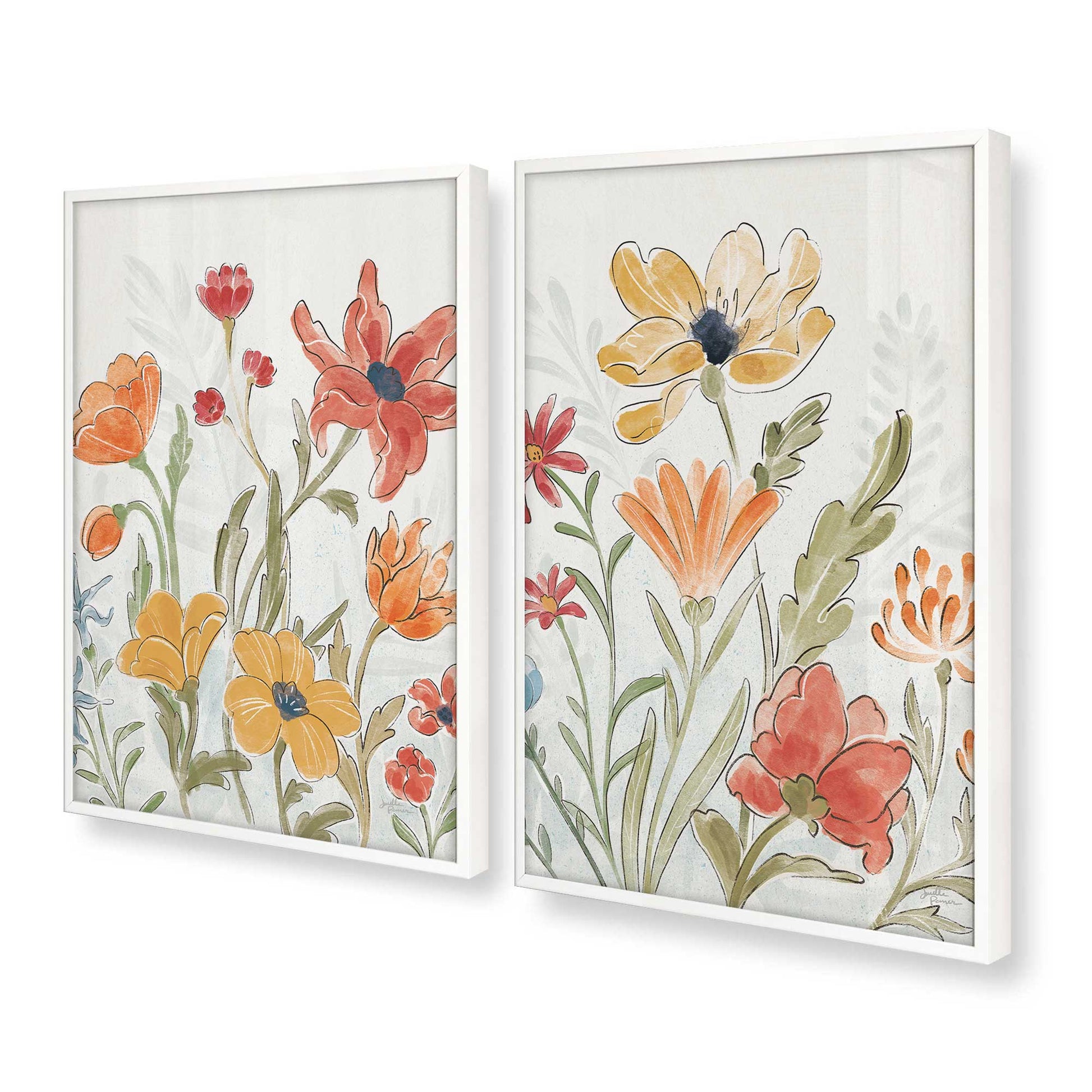 [Color:Opaque White], Picture of art in a Opaque White frame at an angle