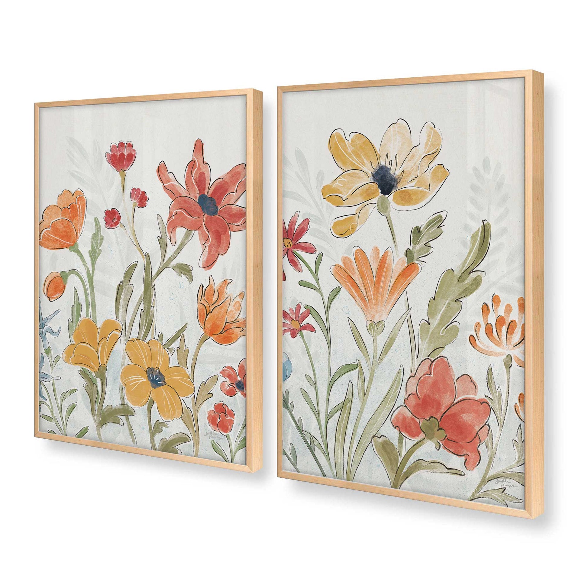 [Color:Raw Maple], Picture of art in a Raw Maple frame at an angle