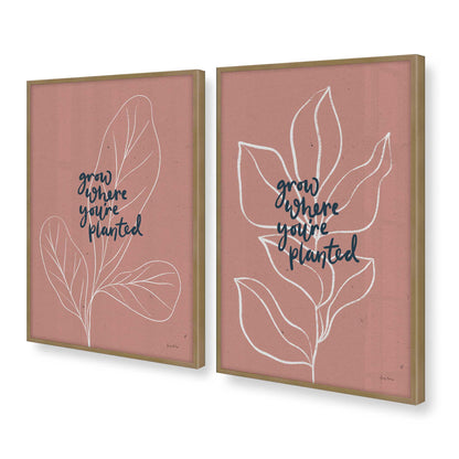 [Color:Brushed Gold], Picture of art in a Brushed Gold frame at an angle