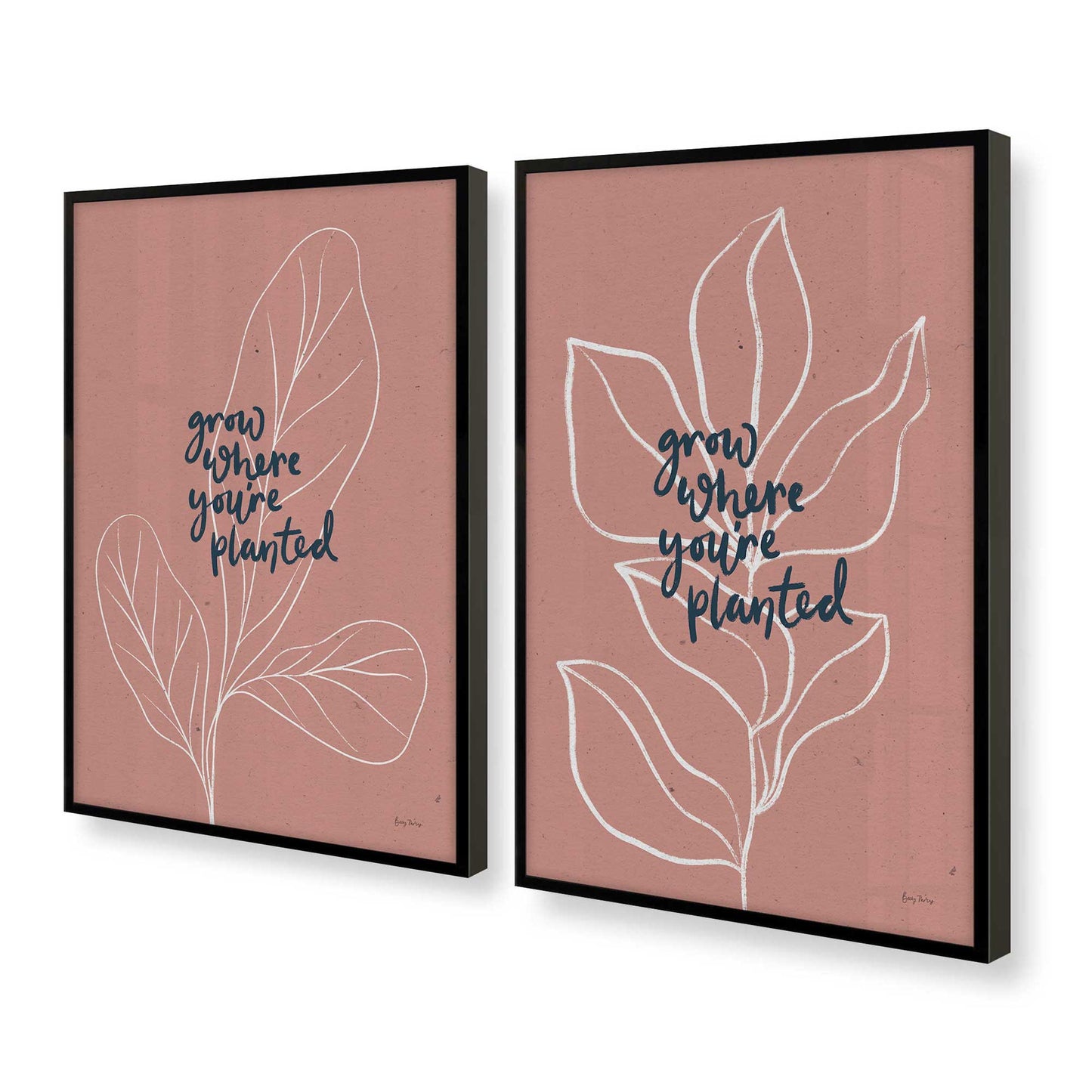 [Color:Satin Black], Picture of art in a Satin Black frame at an angle