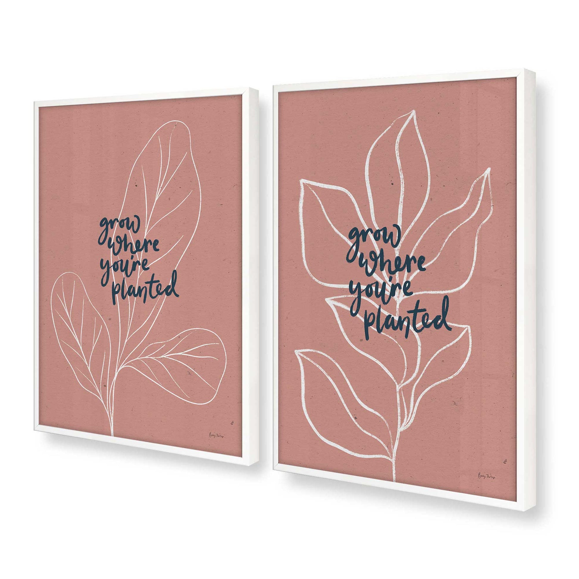 [Color:Opaque White], Picture of art in a Opaque White frame at an angle