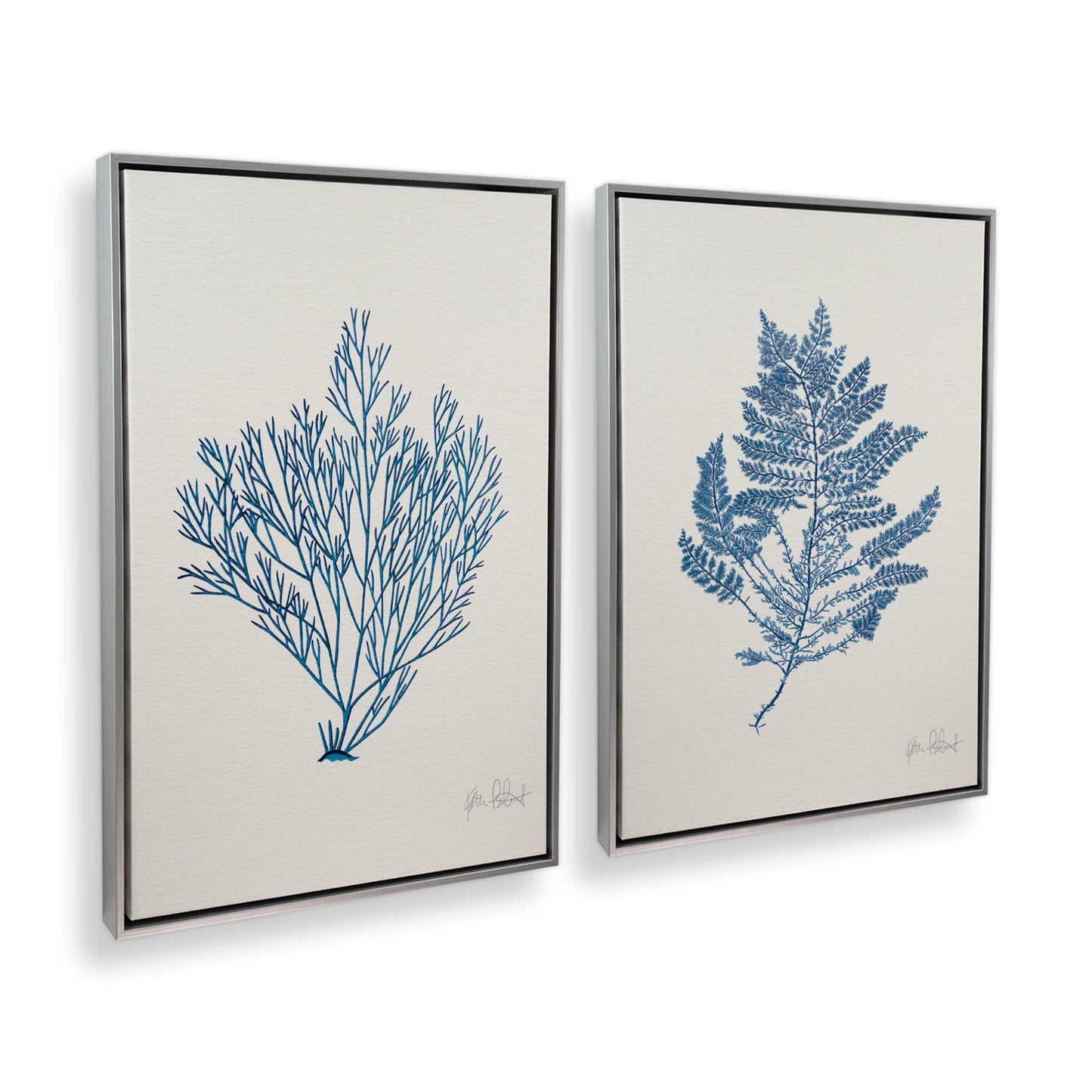 [Color:Polished Chrome], Picture of art in a Polished Chrome frame at an angle