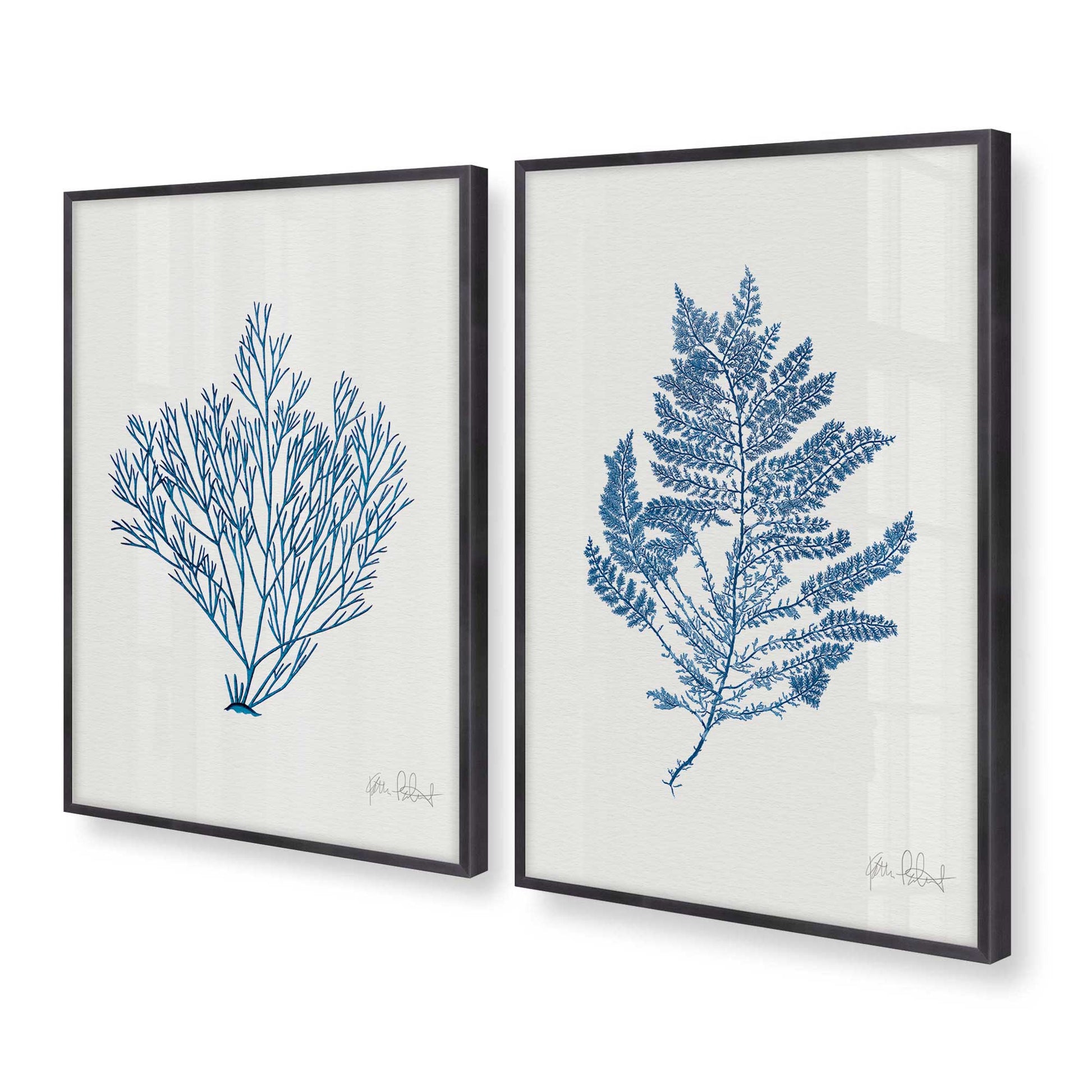 [Color:Weathered Zinc], Picture of art in a Weathered Zinc frame at an angle