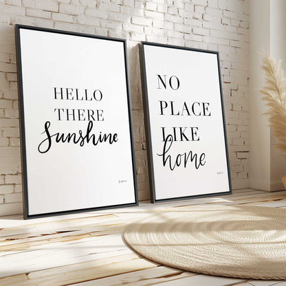 Sweet Words for Home Canvas Print, Set of 2