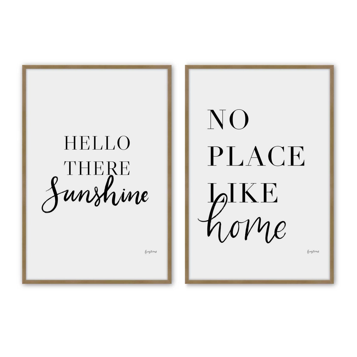 [Color:Brushed Gold], Picture of art in a Brushed Gold frame