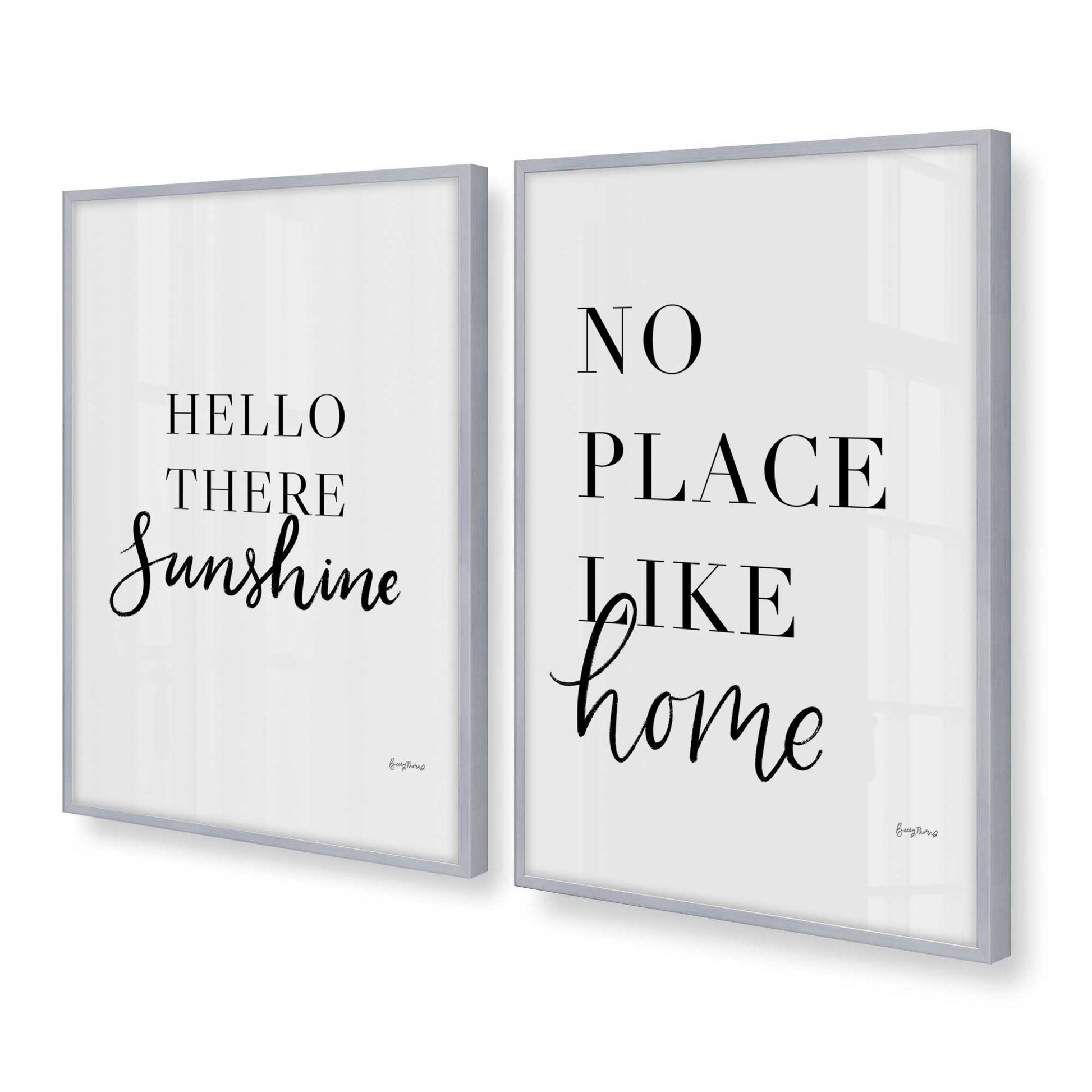 [Color:Polished Chrome], Picture of art in a Polished Chrome frame at an angle