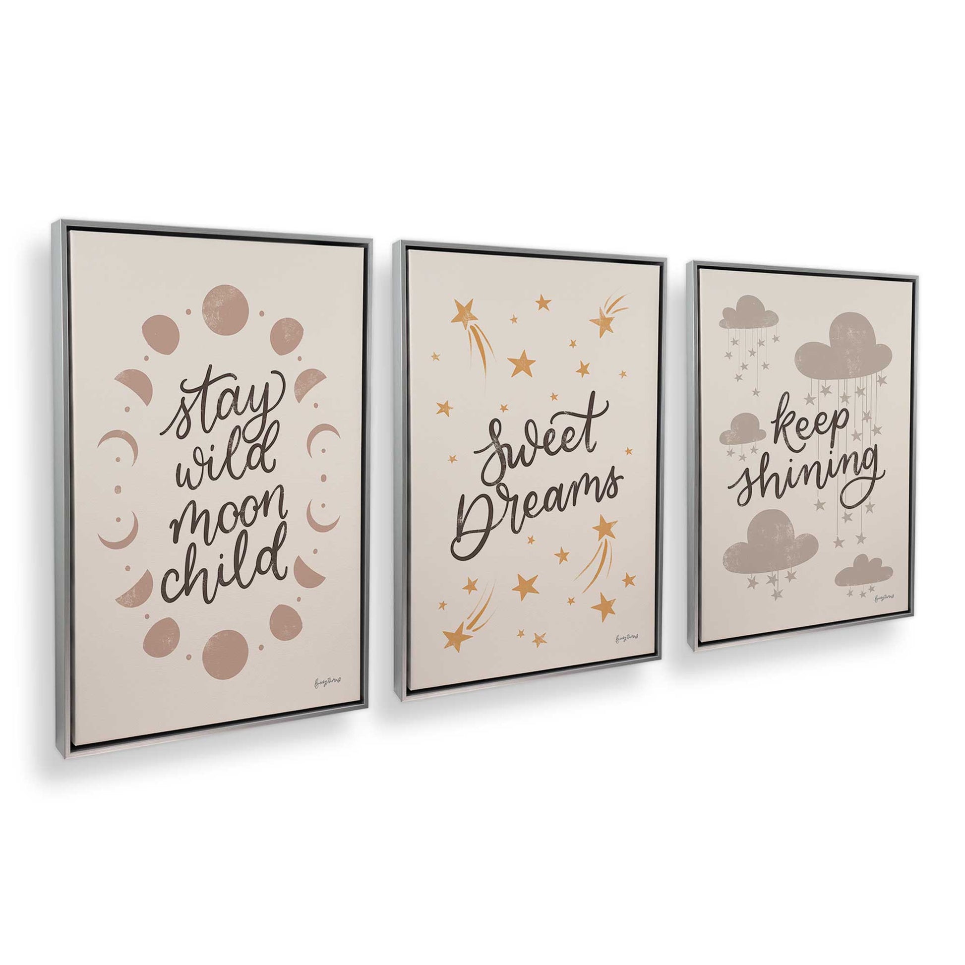 [Color:Polished Chrome], Picture of art in a Polished Chrome frame at an angle