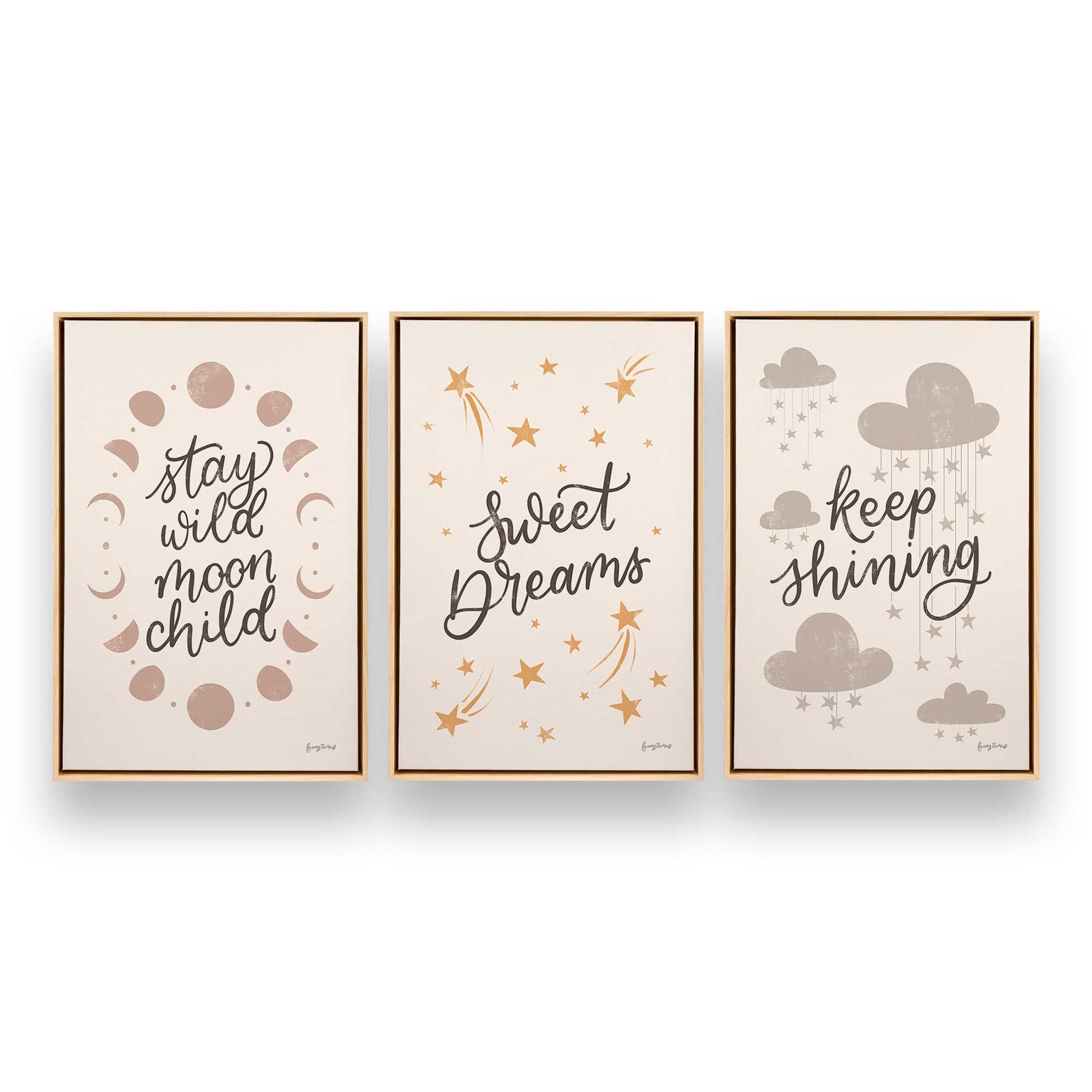 [Color:American Maple], Picture of art in a American Maple frame