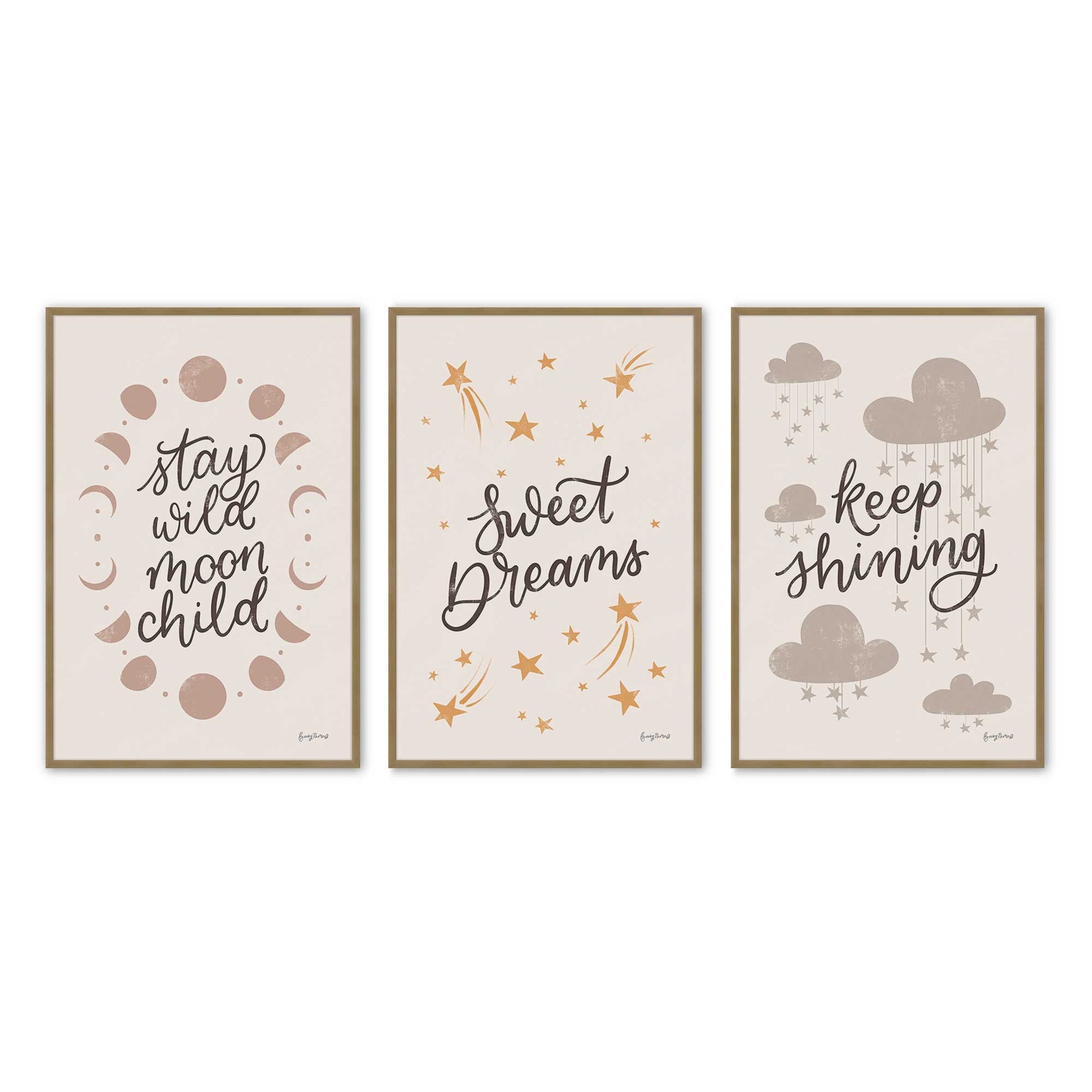 [Color:Brushed Gold], Picture of art in a Brushed Gold frame