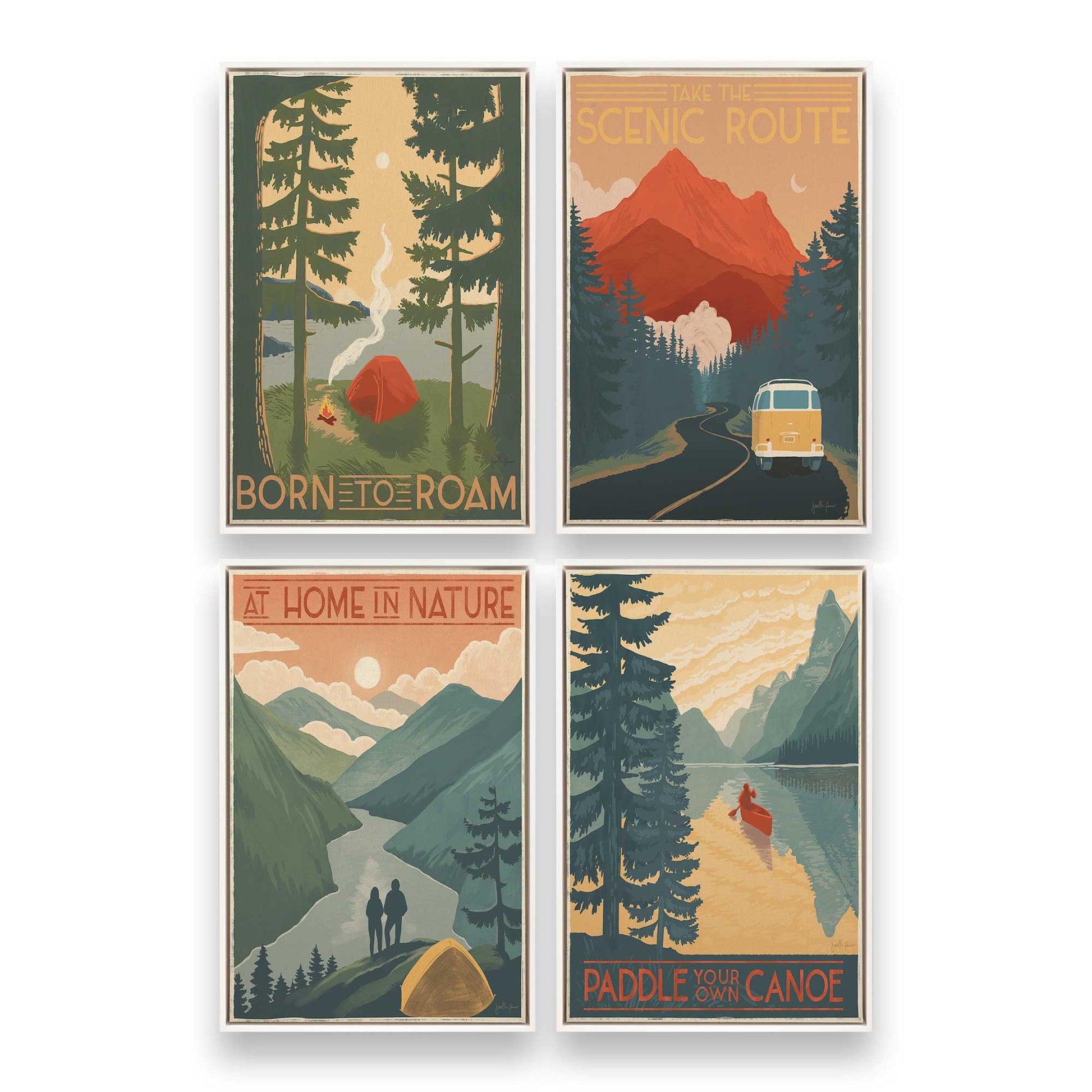 [Color:Opaque White], Picture of art in a White frame