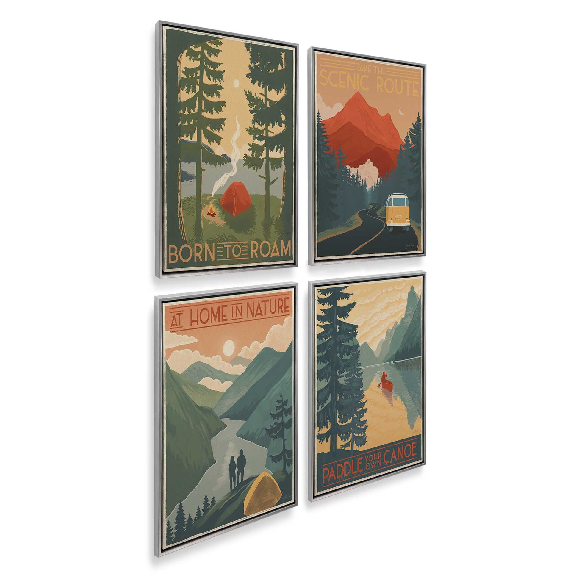 [Color:Polished Chrome], Picture of art in a Polished Chrome frame at an angle