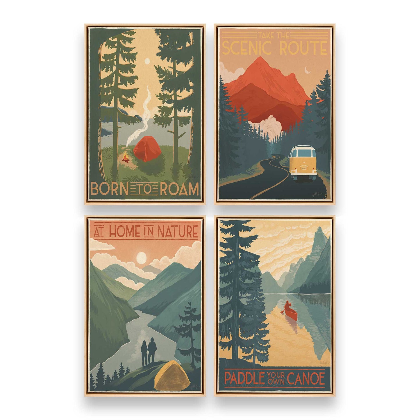 [Color:American Maple], Picture of art in a American Maple frame