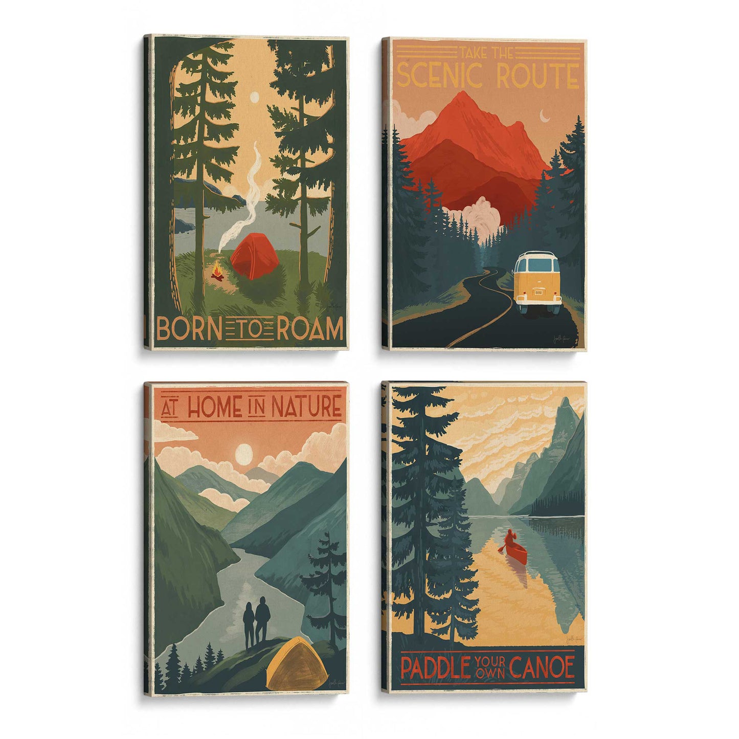 [Color:Stretched Canvas], Picture of art at an angle