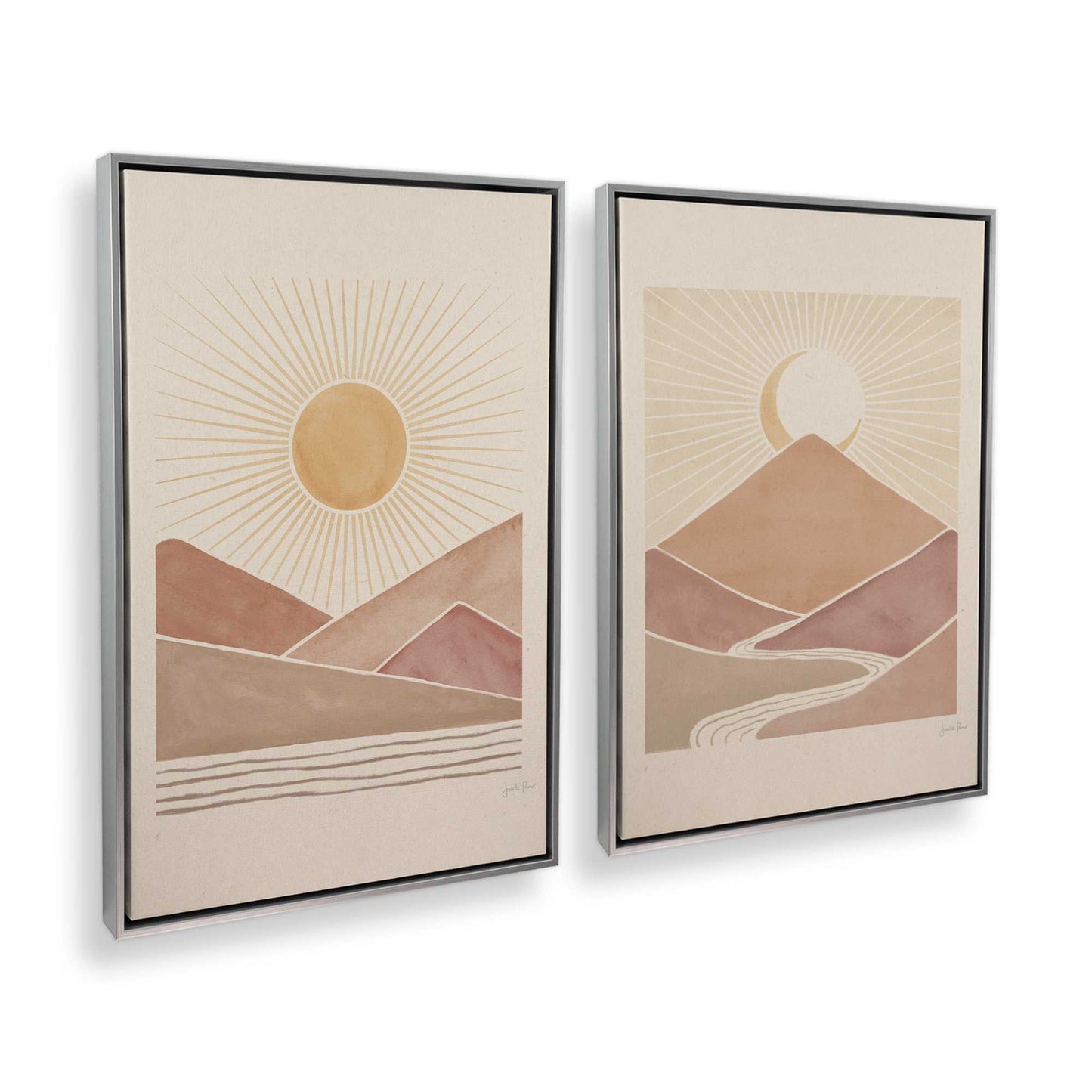 [Color:Polished Chrome], Picture of art in a Polished Chrome frame at an angle