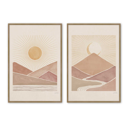 [Color:Brushed Gold], Picture of art in a Brushed Gold frame