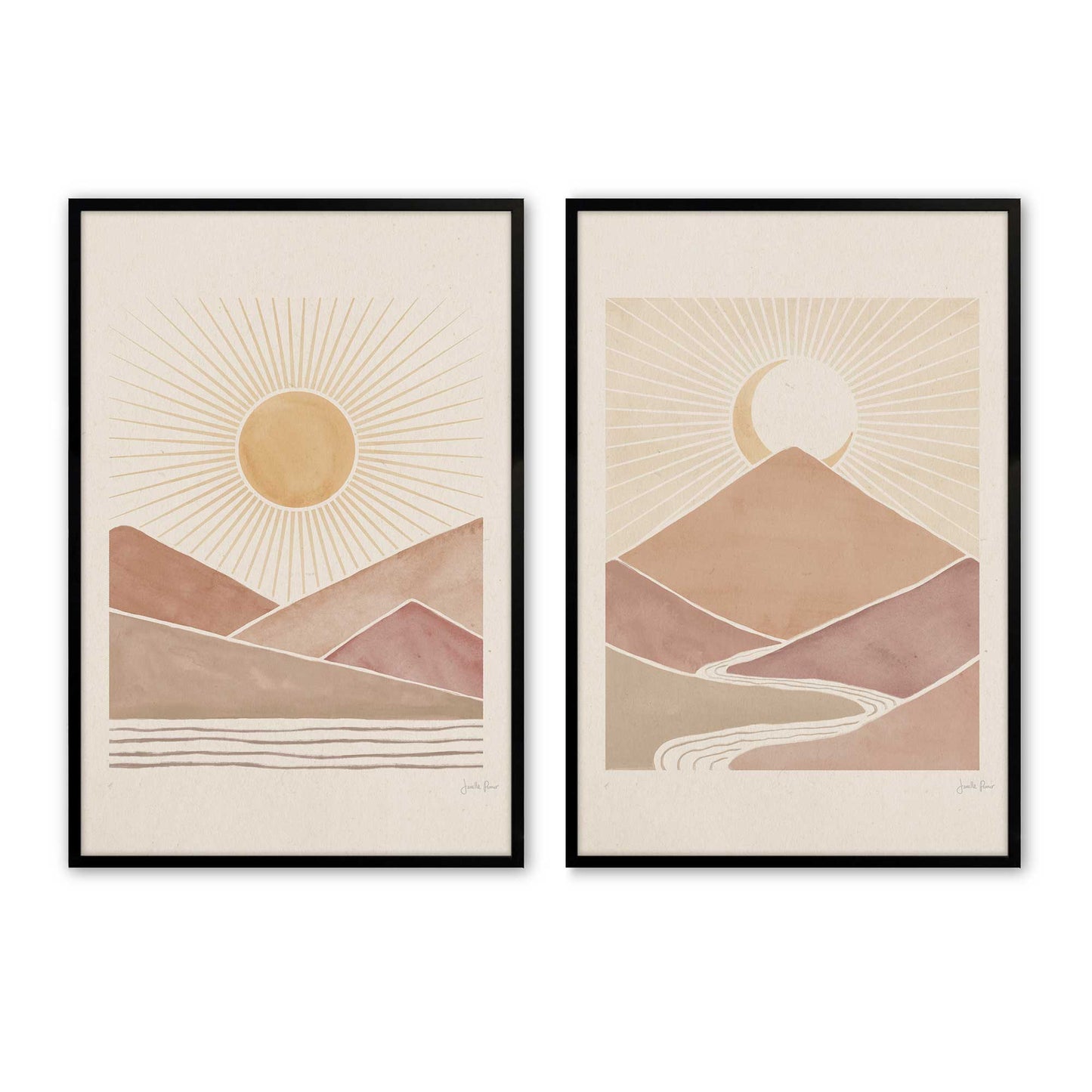 [Color:Satin Black], Picture of art in a Satin Black frame