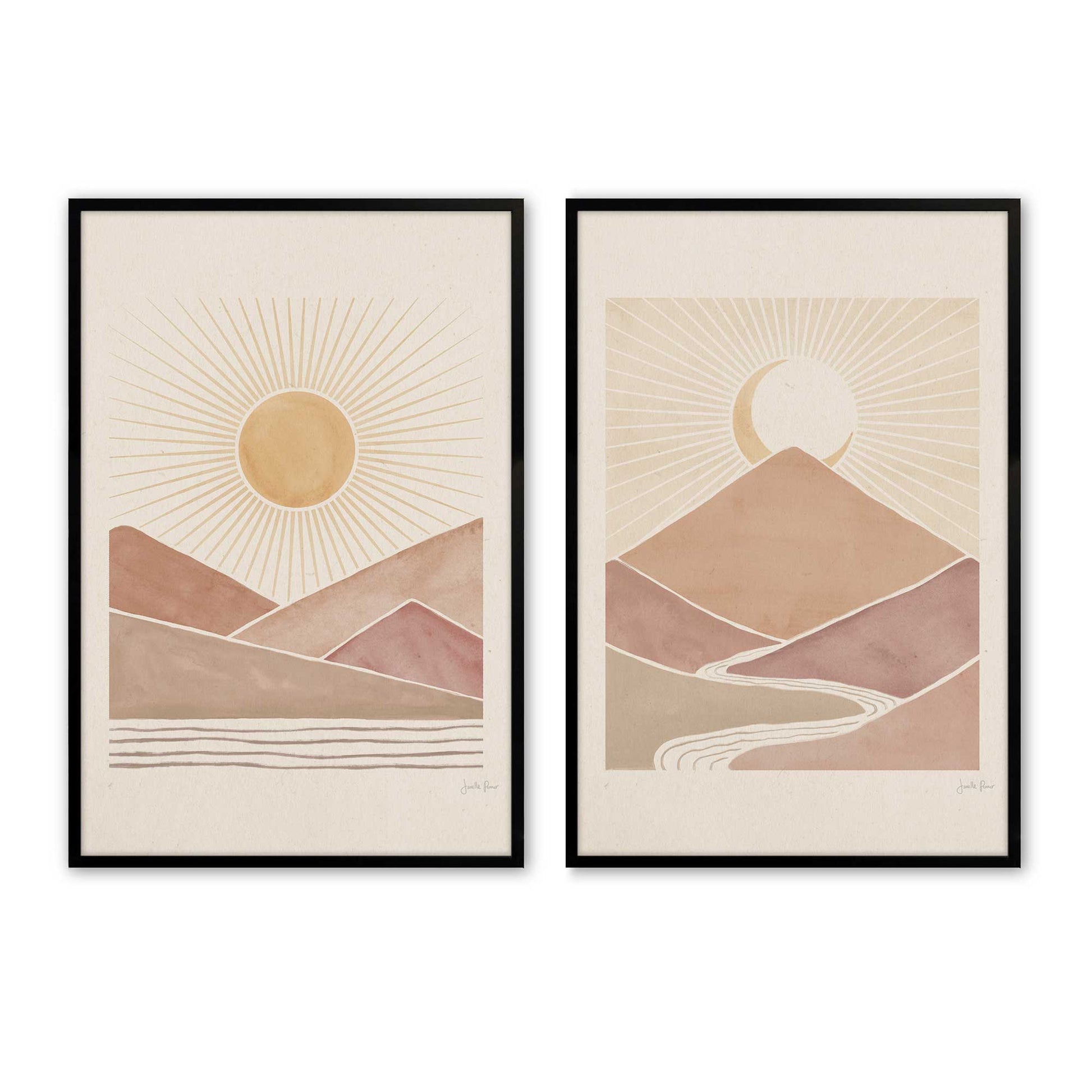 [Color:Satin Black], Picture of art in a Satin Black frame