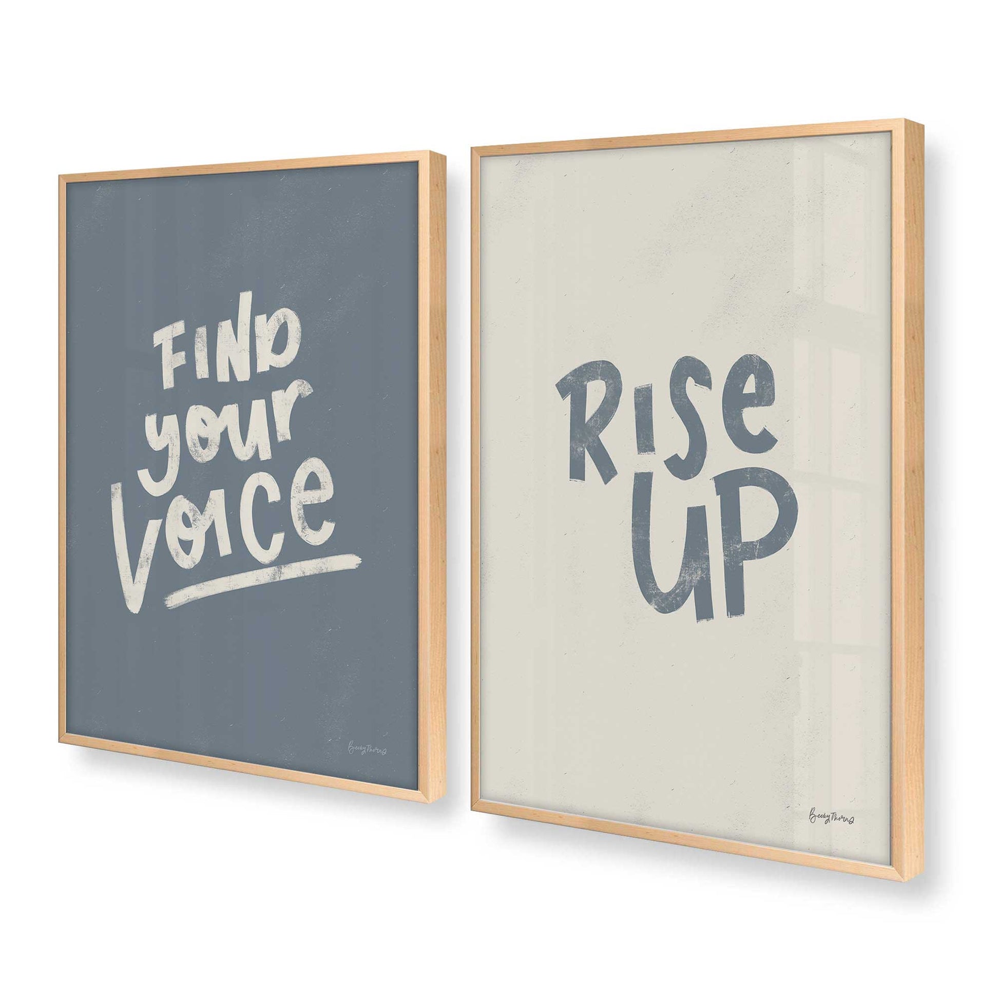 [Color:Raw Maple], Picture of art in a Raw Maple frame at an angle