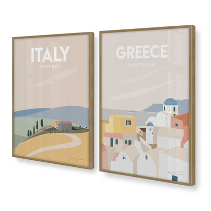 [Color:Brushed Gold], Picture of art in a Brushed Gold frame at an angle