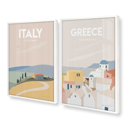 [Color:Opaque White], Picture of art in a Opaque White frame at an angle