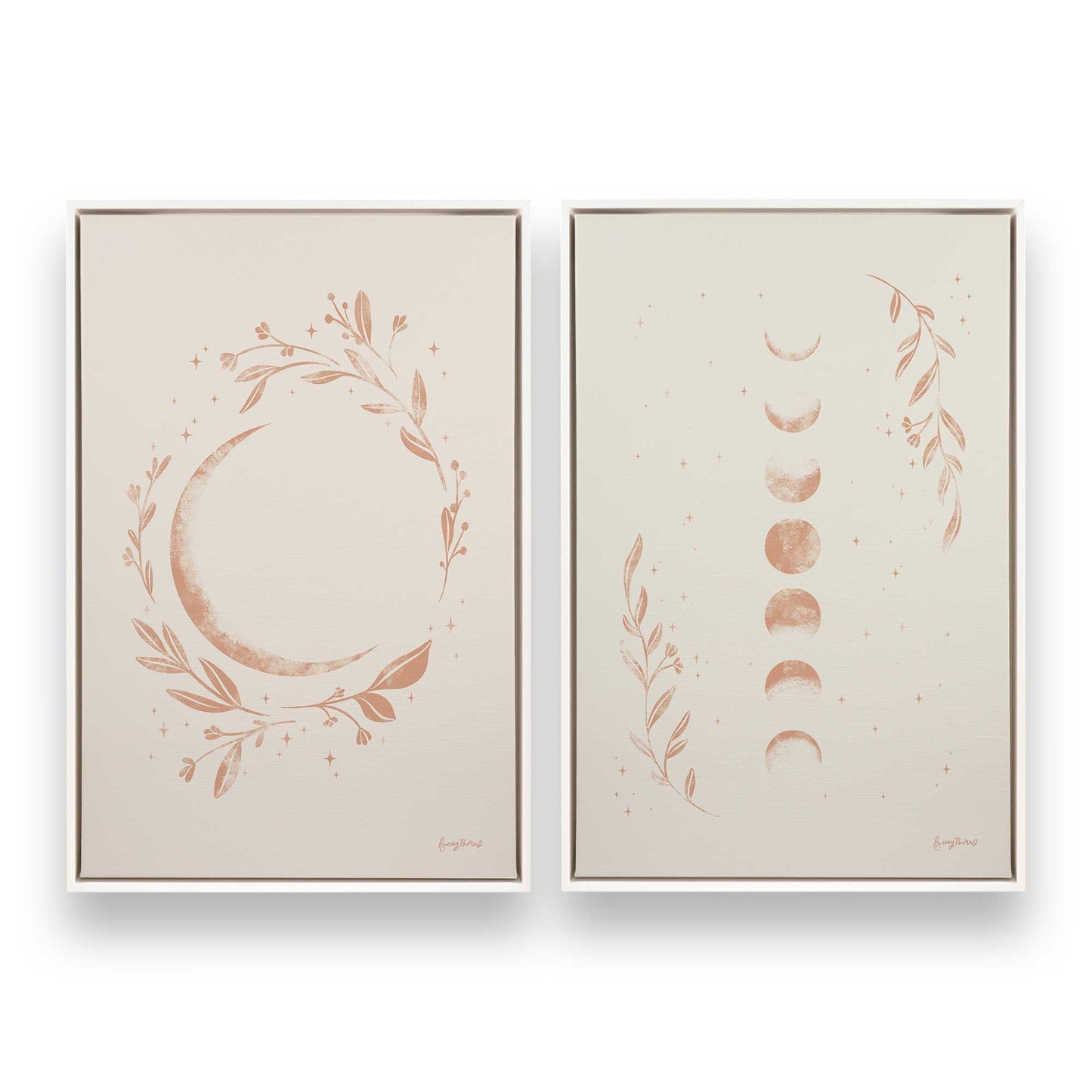 [Color:Opaque White], Picture of art in a White frame