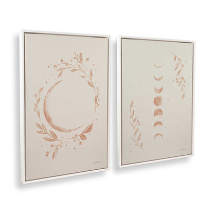 [Color:Opaque White], Picture of art in a White frame at an angle