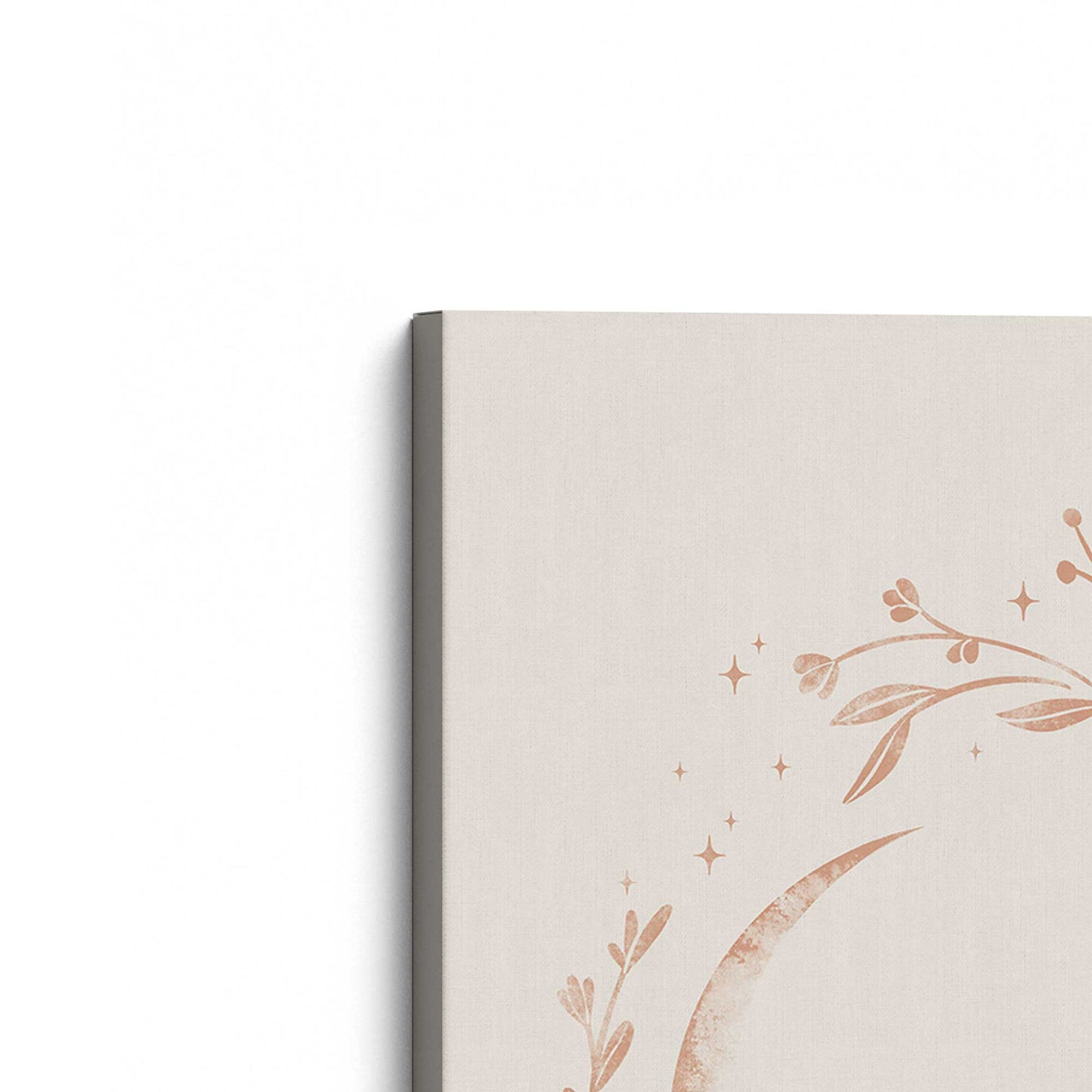 [Color:Stretched Canvas], Picture of the corner of the art