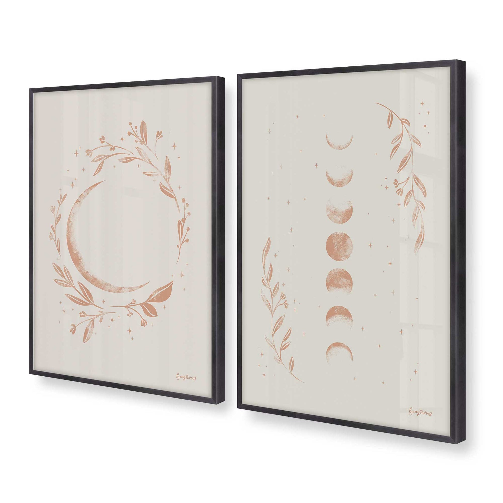 [Color:Weathered Zinc], Picture of art in a Weathered Zinc frame at an angle