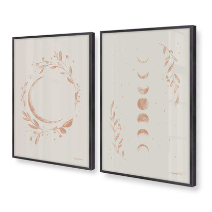 [Color:Weathered Zinc], Picture of art in a Weathered Zinc frame at an angle