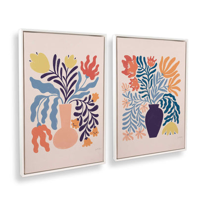 [Color:Opaque White], Picture of art in a White frame at an angle