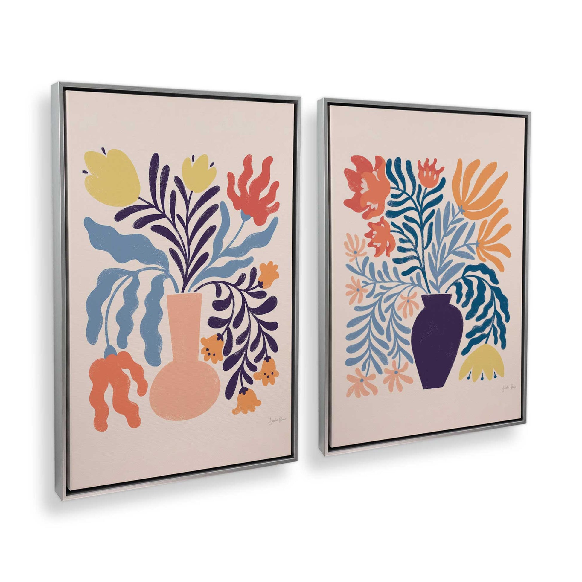 [Color:Polished Chrome], Picture of art in a Polished Chrome frame at an angle