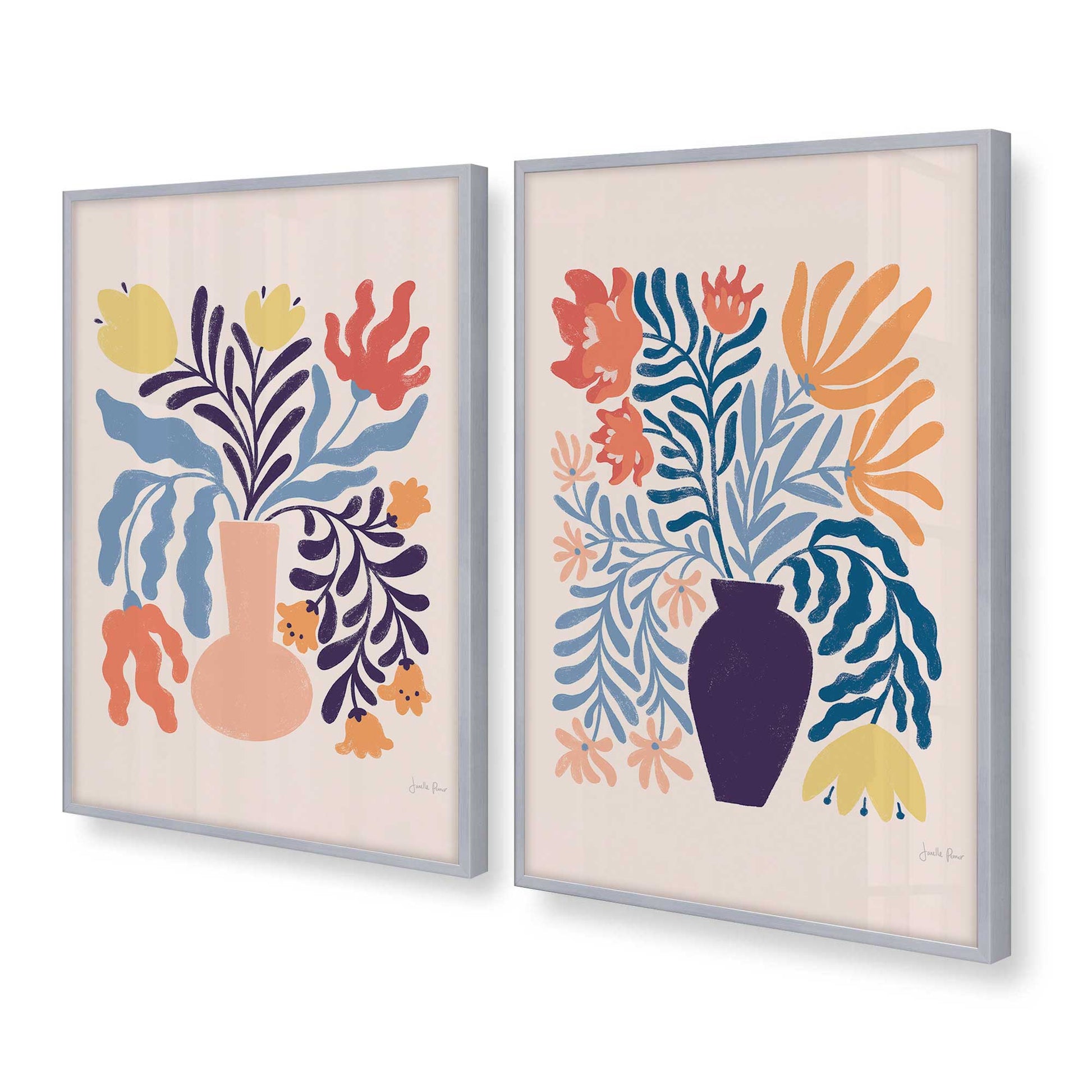 [Color:Polished Chrome], Picture of art in a Polished Chrome frame at an angle