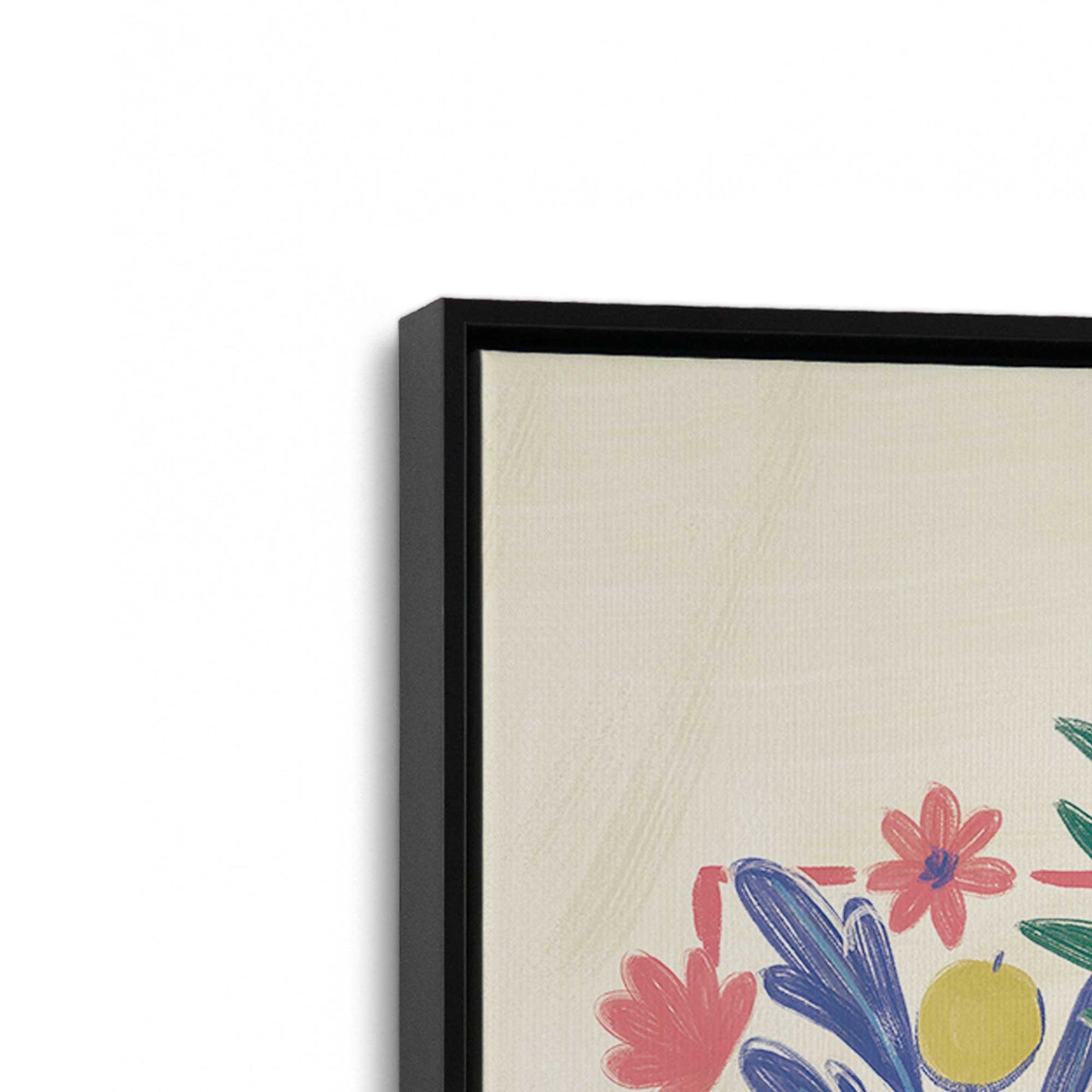 Vibrant Floral Scene Canvas Print, Set of 2