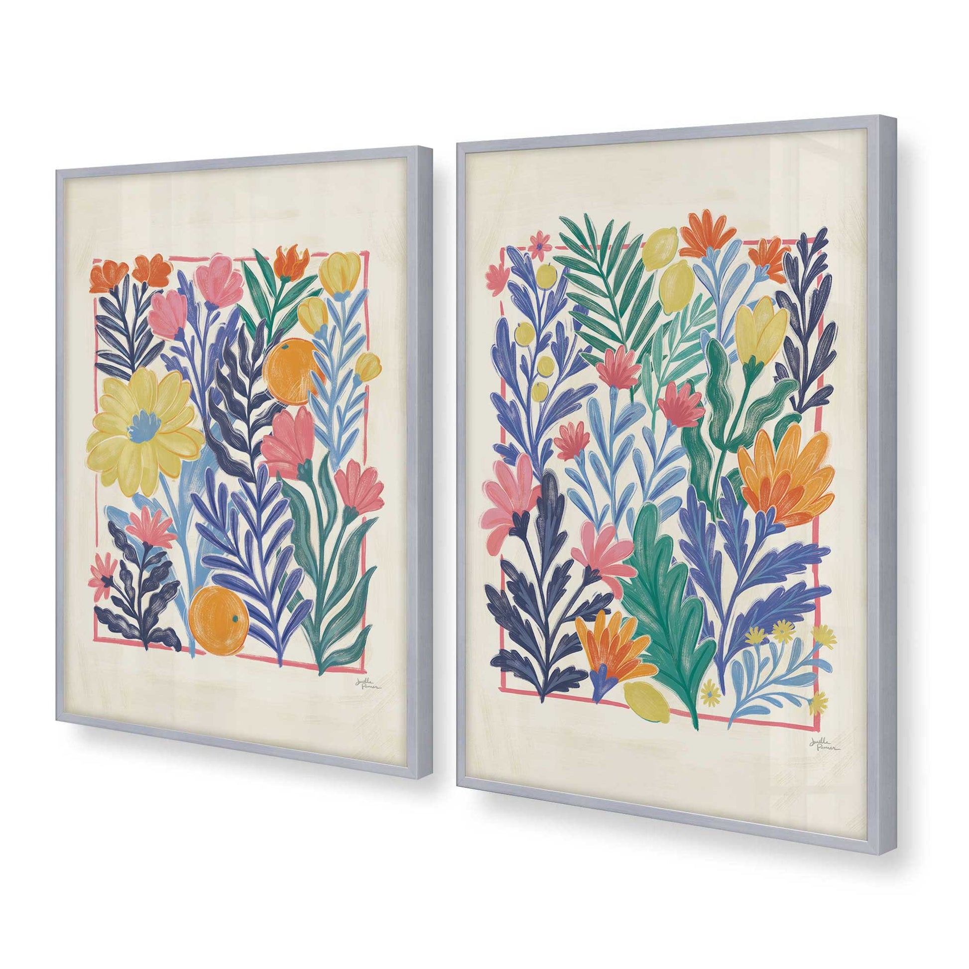 [Color:Polished Chrome], Picture of art in a Polished Chrome frame at an angle