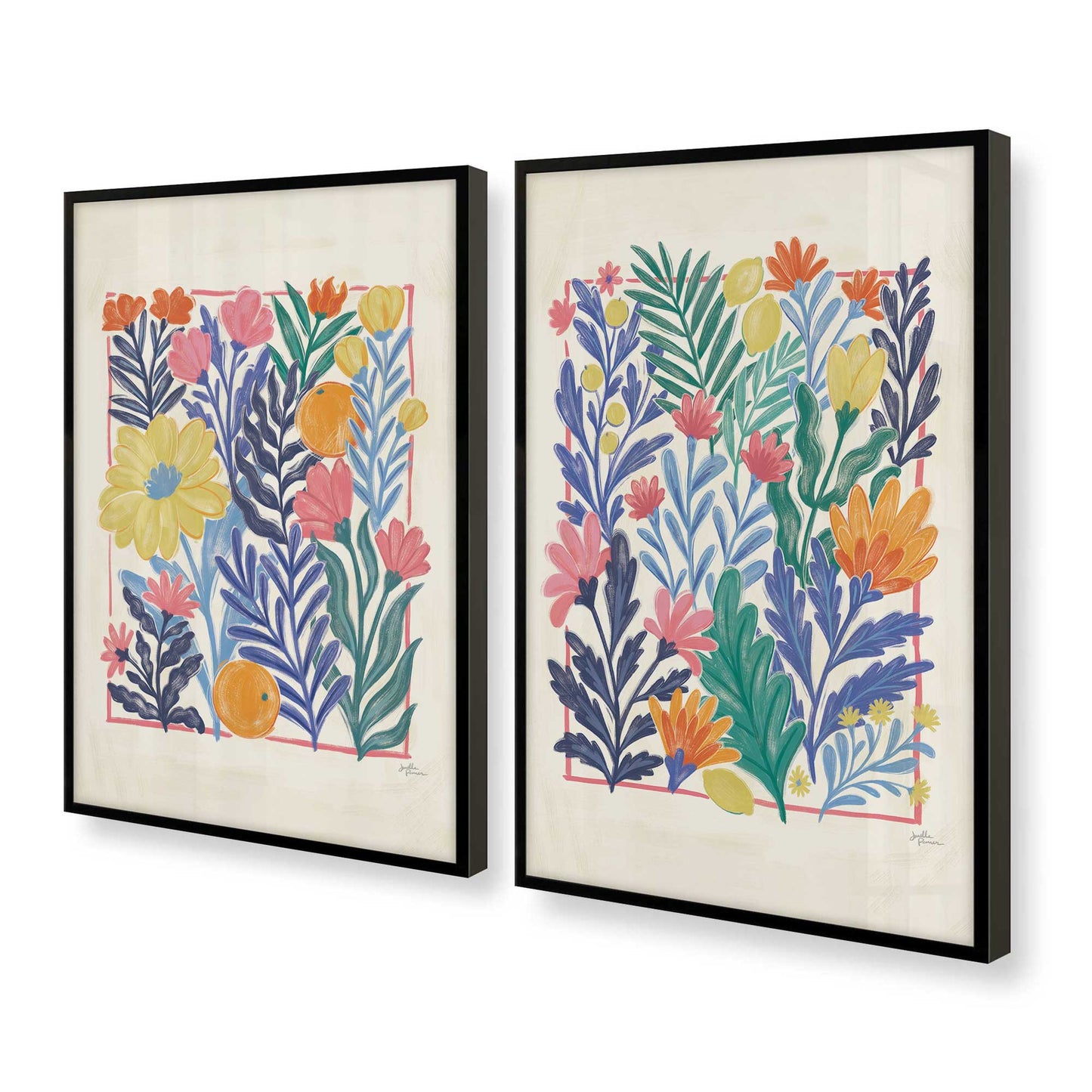 [Color:Satin Black], Picture of art in a Satin Black frame at an angle